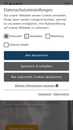 Vorschau der mobilen Webseite www.highq.de, HighQ Computerlösungen GmbH