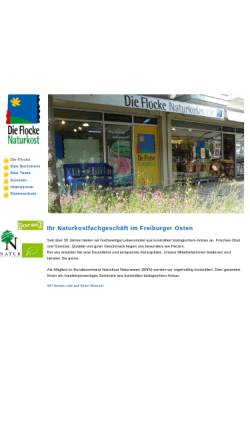 Vorschau der mobilen Webseite www.dieflocke.de, Die Flocke Naturkost GmbH
