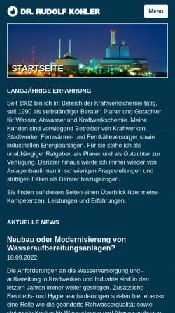 Vorschau der mobilen Webseite www.dr-kohler.de, Dr. Kohler