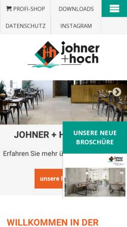 Vorschau der mobilen Webseite www.johner-hoch.de, Johner & Hoch GmbH