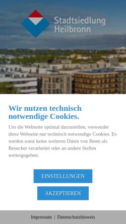 Vorschau der mobilen Webseite leben-am-neckar.de, Stadtsiedlung Heilbronn