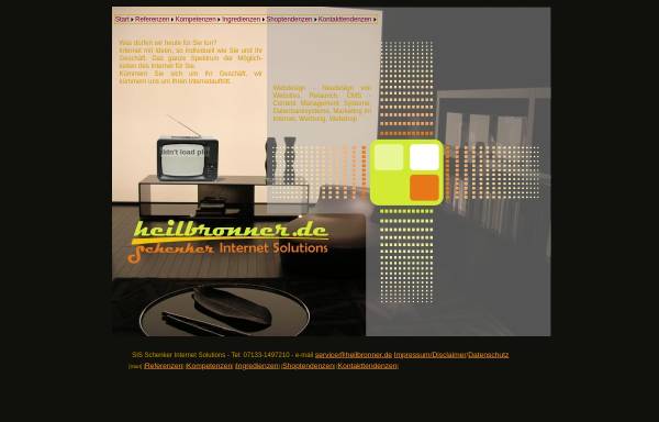 Vorschau von www.heilbronn2000.de, SIS Schenker Internet Solutions