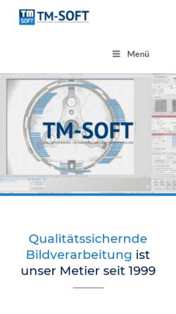 Vorschau der mobilen Webseite www.tm-soft.de, Streichan Softwareentwicklung & 3D-Grafikdesign