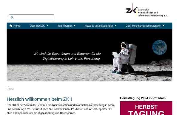Vorschau von www.zki.de, ZKI Informationssystem