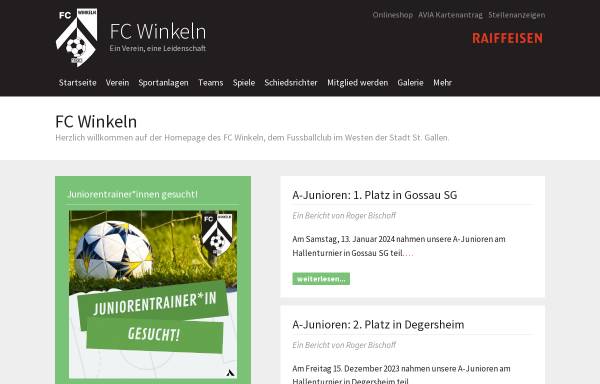 Vorschau von www.fcwinkeln.ch, FC Winkeln 1930
