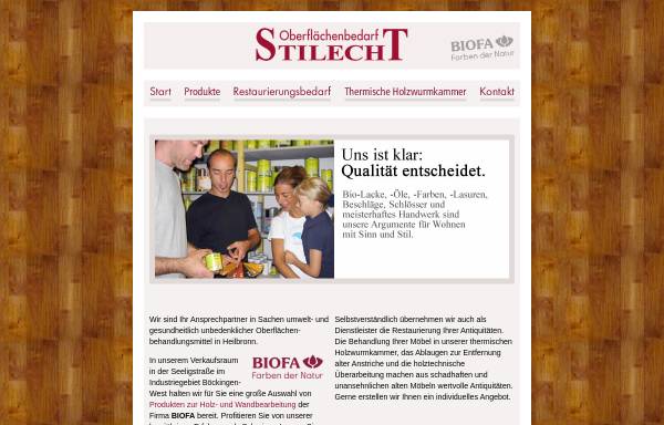 Vorschau von www.stilecht-biofa.de, Stilecht Oberflächenbedarf GbR
