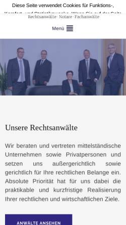 Vorschau der mobilen Webseite www.beineke-kipping-partner.de, Rechtsanwälte und Notare Siegen, Beineke, Kipping