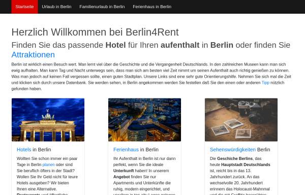 Vorschau von www.berlin4rent.de, Berlin 4 Rent