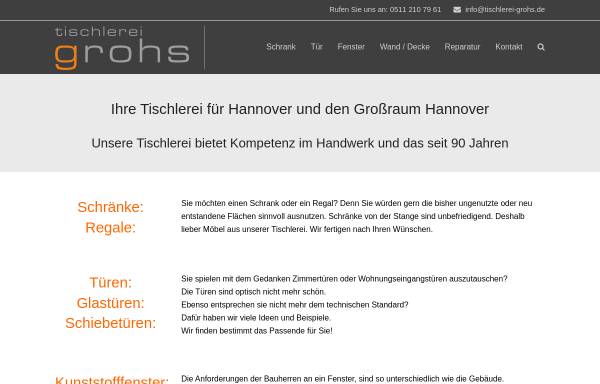 Vorschau von www.tischlerei-grohs.de, Tischlerei Grohs