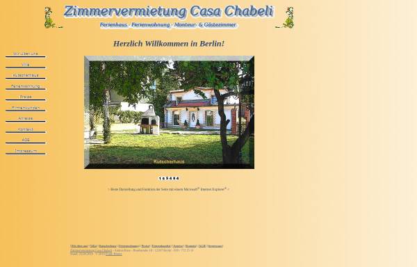 Vorschau von www.zimmervermietung-casa-chabeli.de, Casa Chabeli