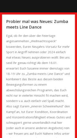 Vorschau der mobilen Webseite rotweiss-karlsruhe.de, Tanzsportclub Rot-Weiss Karlsruhe e.V.