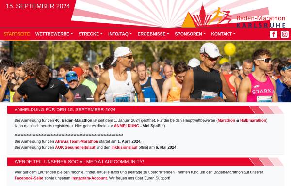 Vorschau von www.badenmarathon.de, Baden-Marathon
