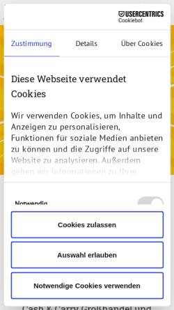 Vorschau der mobilen Webseite www.handelshof.de, Handelshof Stade