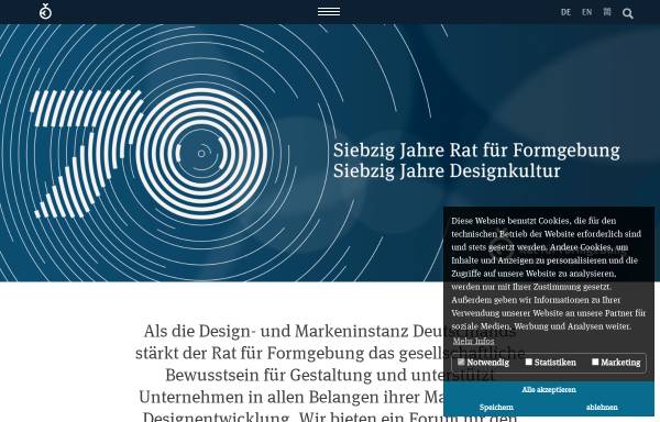 Vorschau von www.german-design-council.de, Rat für Formgebung - German Design Council