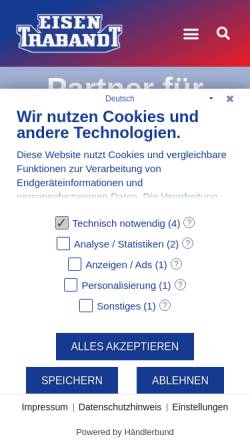 Vorschau der mobilen Webseite www.eisen-trabandt.de, Eisen Trabandt GmbH