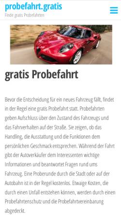 Vorschau der mobilen Webseite www.autohaus-fuhr.de, Autohaus Fuhr