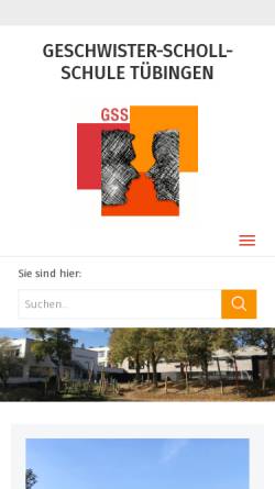 Vorschau der mobilen Webseite www.gss-tuebingen.de, Geschwister-Scholl-Schule