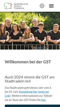 Vorschau der mobilen Webseite www.gs-tuebingen.de, Gewerbliche Schule Tübingen