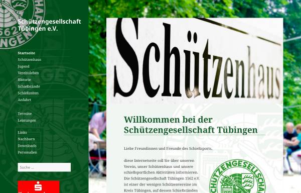Vorschau von www.schuetzengesellschaft-tuebingen.de, Schützengesellschaft Tübingen 1562 e.V.