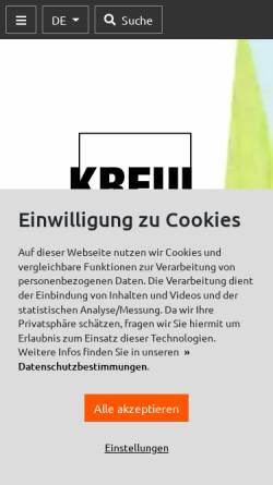 Vorschau der mobilen Webseite www.kreul.de, Joachim Kreul