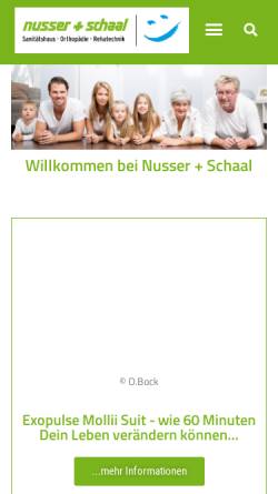 Vorschau der mobilen Webseite www.nusser-schaal.de, Nusser & Schaal