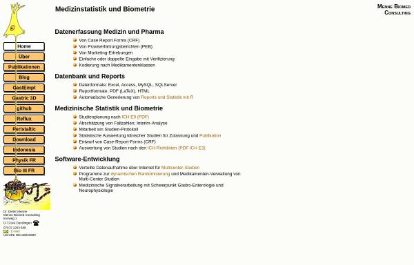 Vorschau von www.menne-biomed.de, Dr. Menne Biomed Software