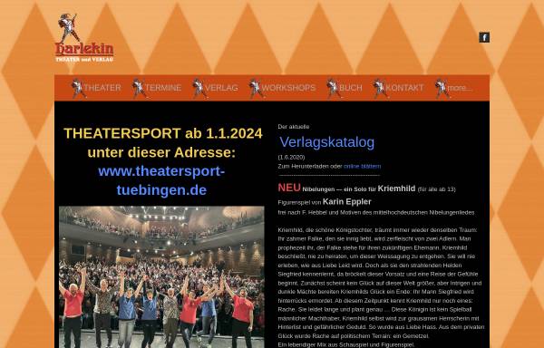 Vorschau von www.harlekintheater.de, Harlekin Theater und Verlag