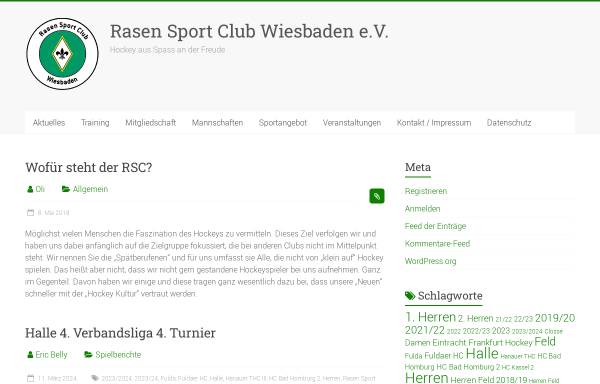 Vorschau von www.hockey-wiesbaden.de, Rasen Sport Club Wiesbaden e.V.