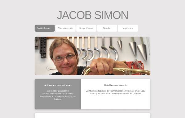 Vorschau von www.jacob-simon.de, Blechblasinstrumente Jacob Simon
