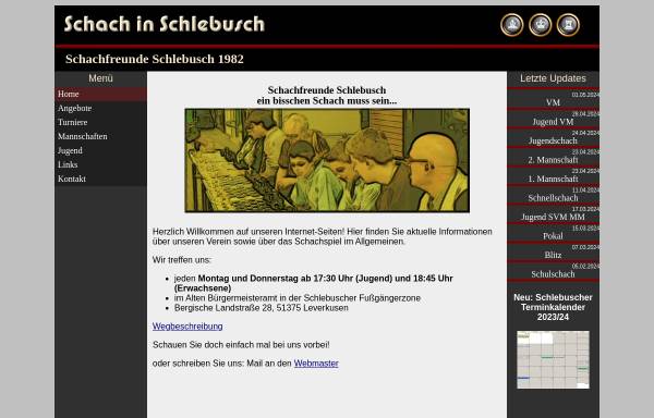 Vorschau von sf-schlebusch.de, Schachfreunde Schlebusch 1982