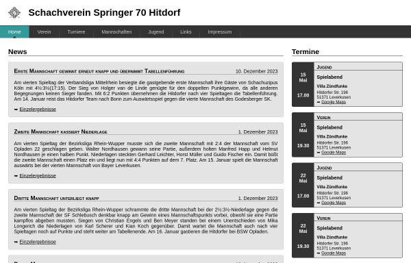 Schachverein Springer 70 Hitdorf e.V.