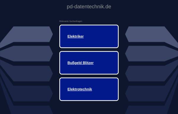 Vorschau von www.pd-datentechnik.de, pd-datentechnik