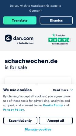 Vorschau der mobilen Webseite www.schachwochen.de, Solinger Schachwochen