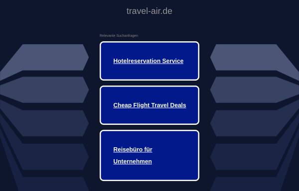 Vorschau von www.travel-air.de, Travel Air Wuppertal Reisebüro GmbH