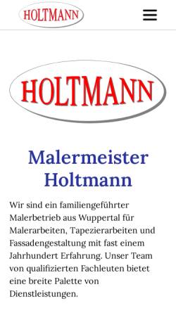 Vorschau der mobilen Webseite www.malermeister-holtmann.de, Maler- und Lackierermeister Dierk Holtmann