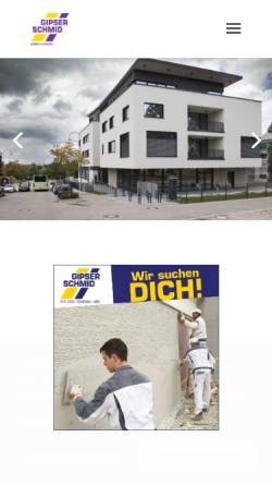Vorschau der mobilen Webseite gipserschmid.de, Gipser Schmid GmbH