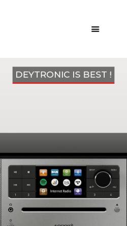 Vorschau der mobilen Webseite www.deytronic.de, Deytronic
