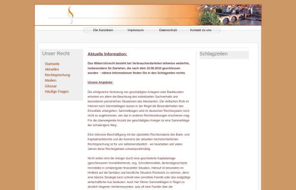 Vorschau von www.kanzlei-bornemann.de, Rechtsanwälte Bornemann-von Loeben, Spirgarth, Ebenrecht, Krieger