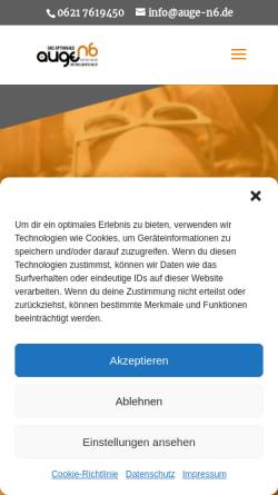 Vorschau der mobilen Webseite www.optik-geist.de, Optik Geist