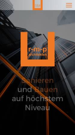 Vorschau der mobilen Webseite www.r-m-p.de, R-M-P Architekten