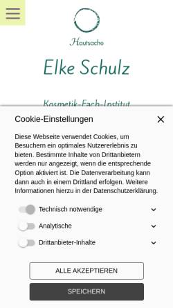 Vorschau der mobilen Webseite www.hautsache-koeln.de, Hautsache