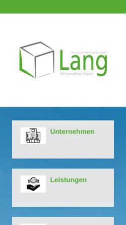 Vorschau der mobilen Webseite www.immobilienservice-lang.de, Dietmar Lang - Immobilienservice Lang