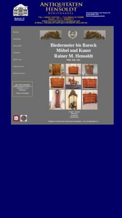 Vorschau der mobilen Webseite www.antiquitaeten-hensoldt.de, Antiquitäten Hensoldt - Kunsthandel