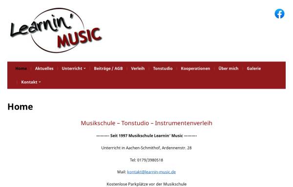 Vorschau von www.learnin-music.de, Musikschule Learnin’ Music