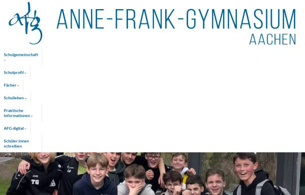 Vorschau von www.anne-frank-gymnasium.de, Anne-Frank-Gymnasium (AFG)
