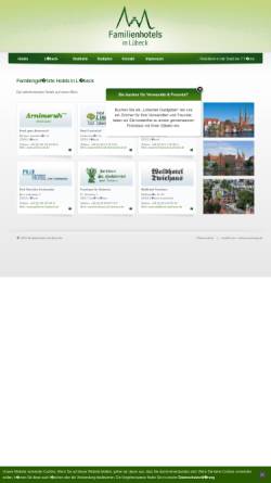 Vorschau der mobilen Webseite www.familienhotels-luebeck.de, Familienhotels