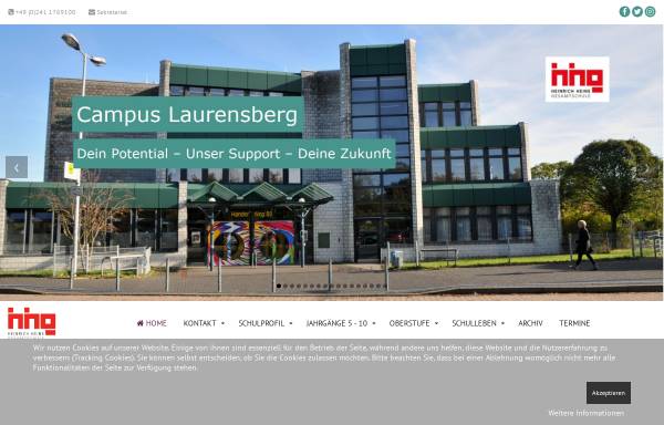 Vorschau von www.hhg-aachen.de, Heinrich-Heine-Gesamtschule (HHG)