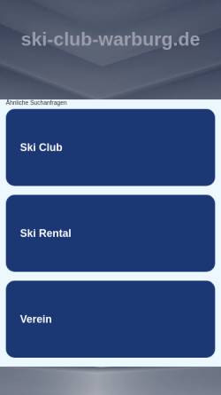 Vorschau der mobilen Webseite www.ski-club-warburg.de, Ski Club Warburg e.V.