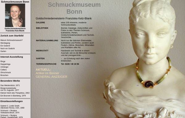 Vorschau von www.schmuckmuseum-bonn.de, Schmuckmuseum Bonn