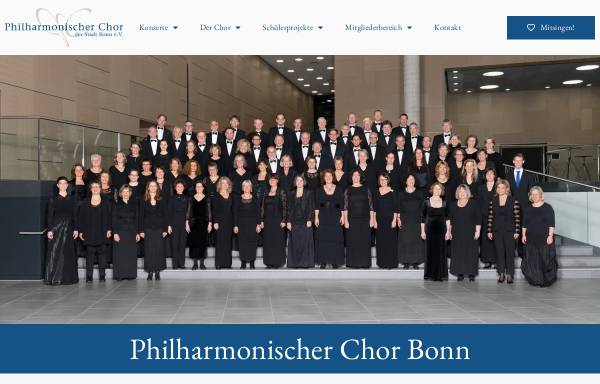 Vorschau von www.philharmonischer-chor-bonn.de, Philharmonischer Chor der Stadt Bonn e.V.